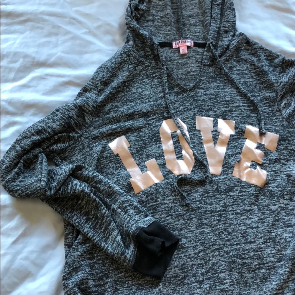 Maternity hooded pullover sweatshirt